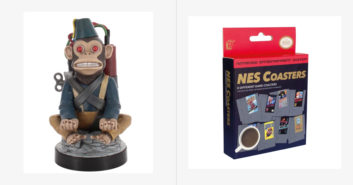 Controller display flair or retro coaster value: which gaming gift wins?