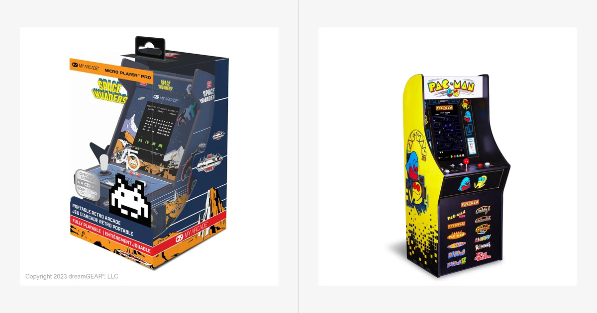 Tiny tabletop nostalgia or full-size arcade presence?